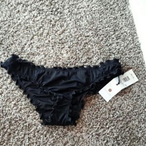 Black ruffle swimsuit bottom (M) from Target